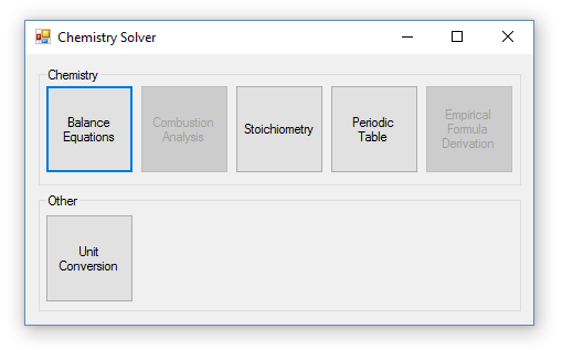 Chemistry Solver